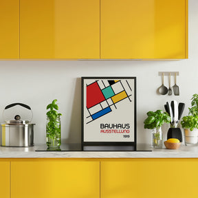 Bauhaus Geometric Design Retro Poster