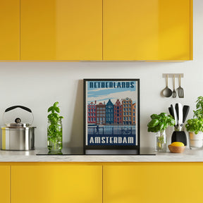 Amsterdam Travel Print Poster