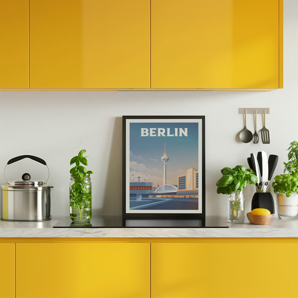 Berlin Cityscape Travel Print Poster