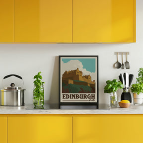 Edinburgh Castle Travel Print Poster