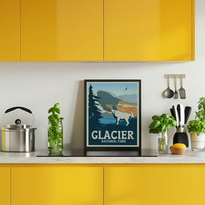 Glacier National Park Travel Print Poster