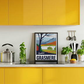 Grasmere Lake District Travel Print Poster