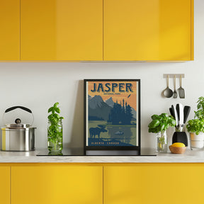 Jasper National Park Travel Print Poster