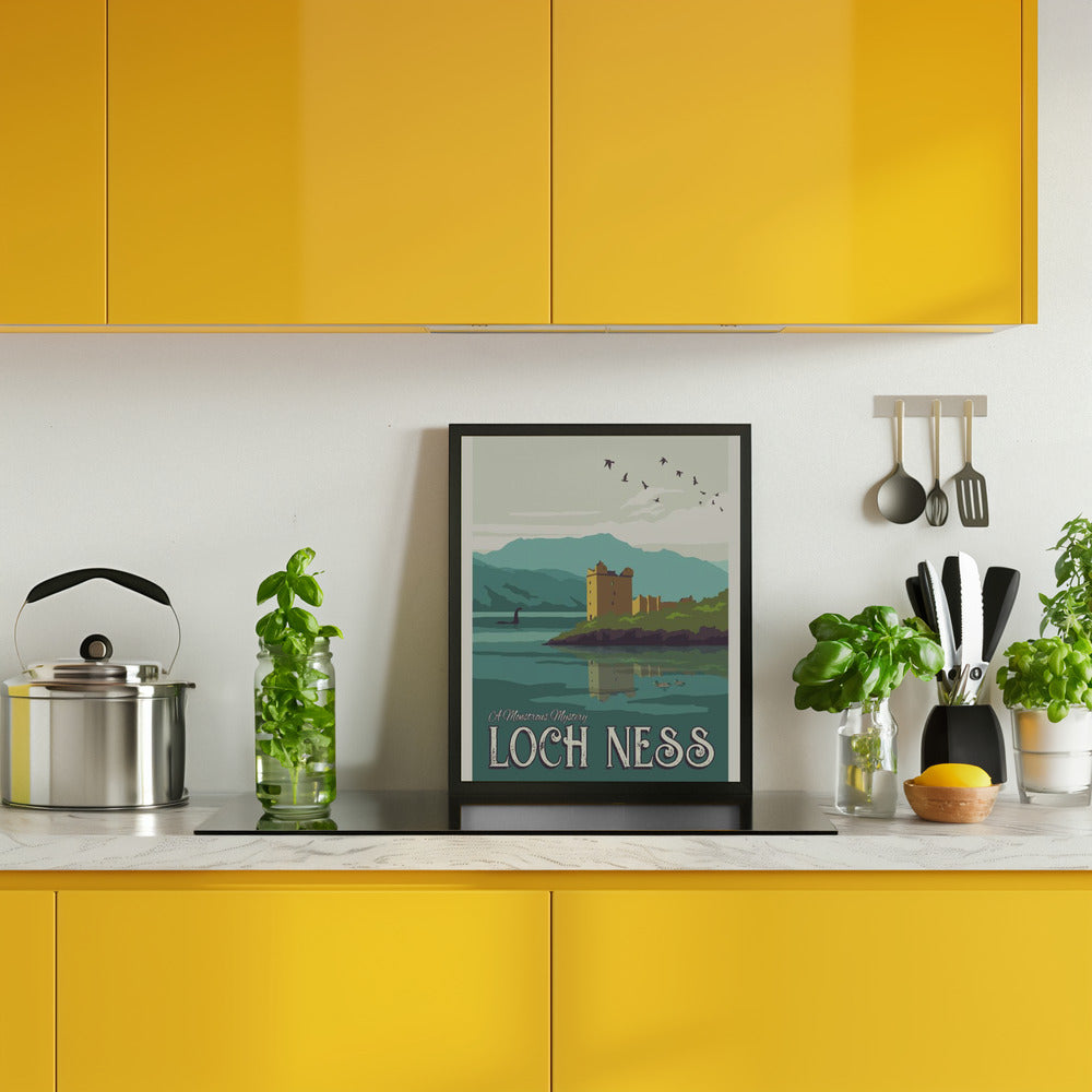 Loch Ness Travel Print Poster