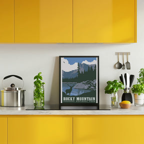 Rocky Mountain National Park Travel Print Poster