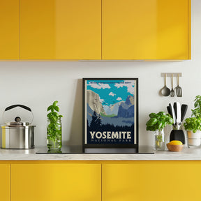 Yosemite National Park Travel Print Poster