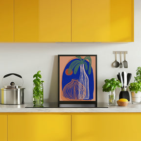 Sunset And Vases Poster