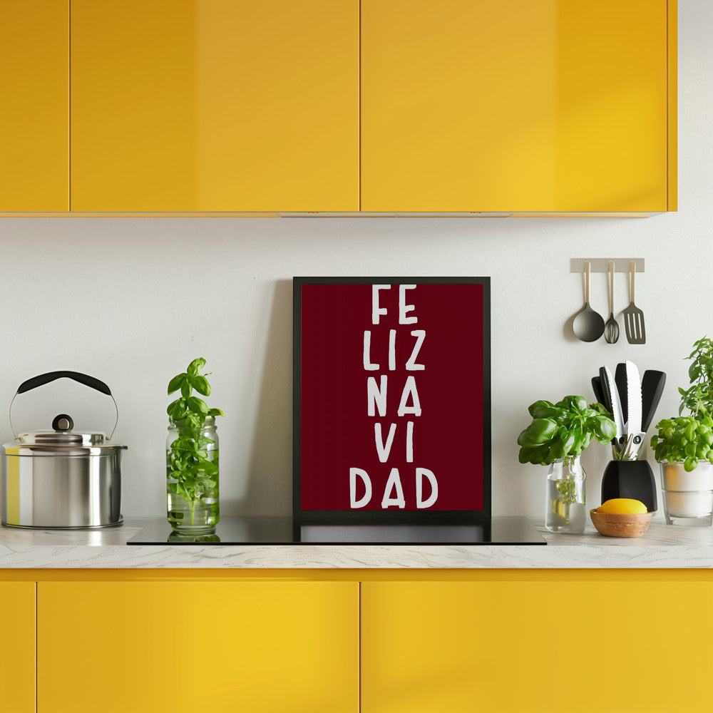 Simple feliz Navidad Poster