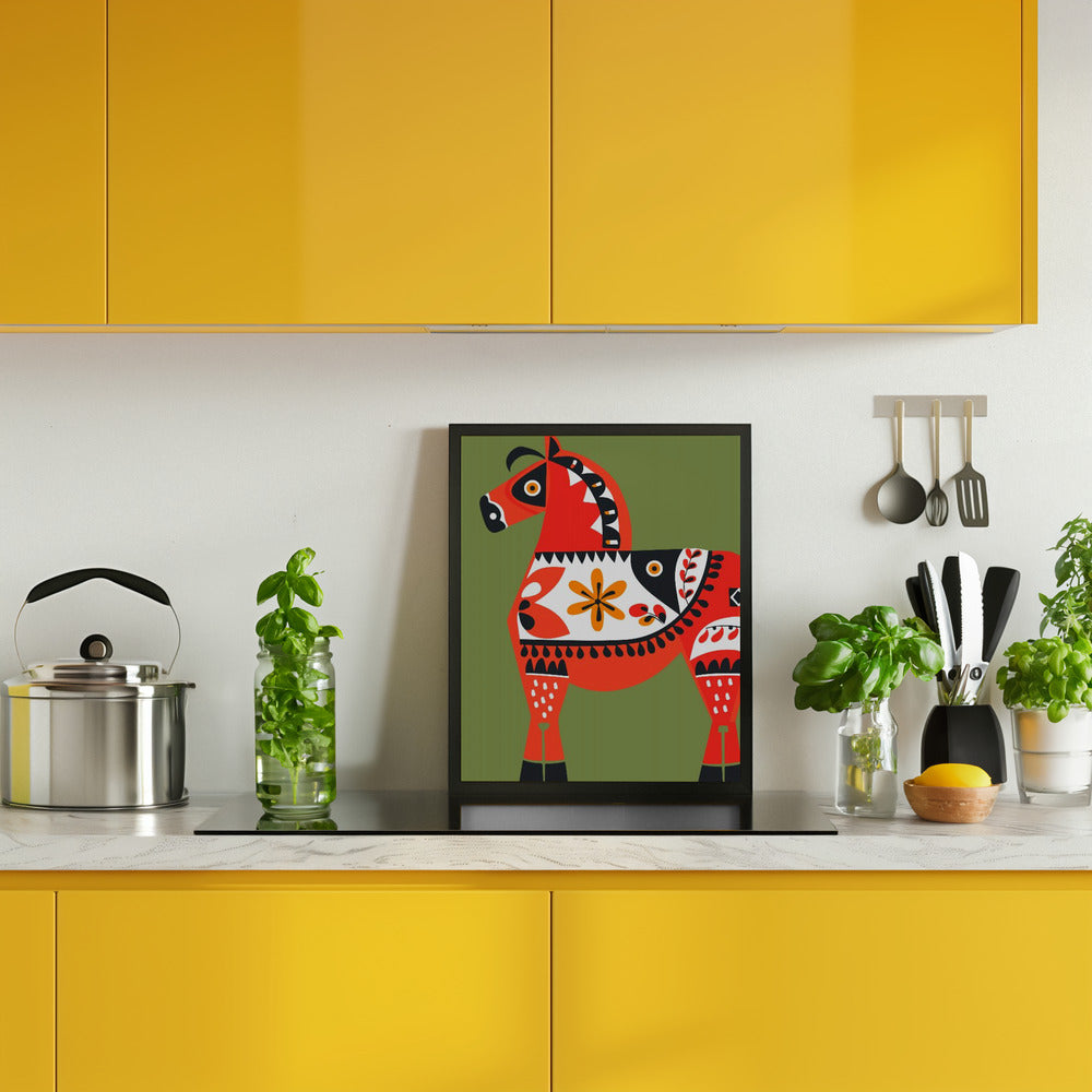 Alternative Dala Horse Poster