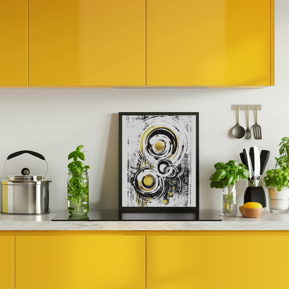 ABSTRACT ART Orbits Poster