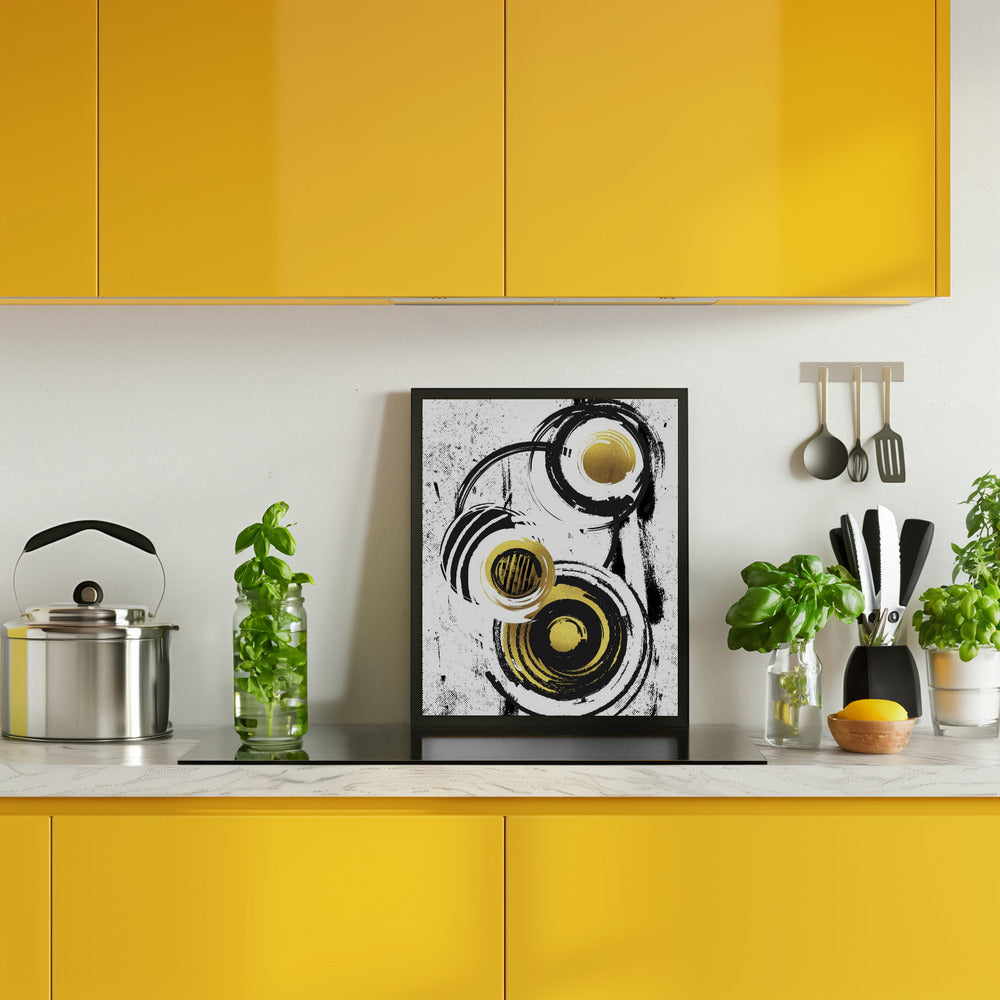 ABSTRACT ART Rotating circles Poster