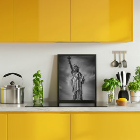 NEW YORK CITY Monochrome Statue of Liberty Poster