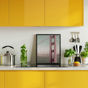 SAN FRANCISCO Golden Gate Bridge | urban vintage style Poster