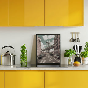 NEW YORK CITY Manhattan Bridge | urban vintage style Poster