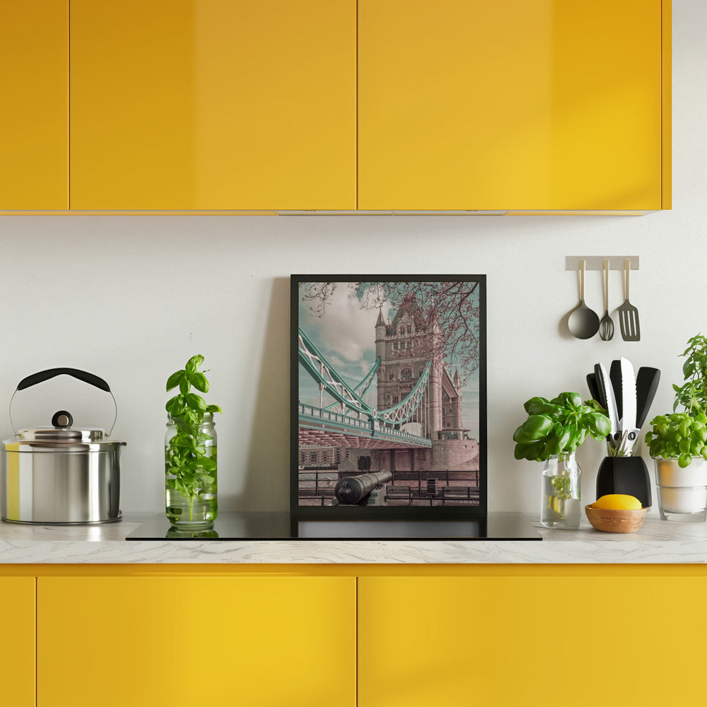 LONDON Tower Bridge in Detail | urban vintage style Poster