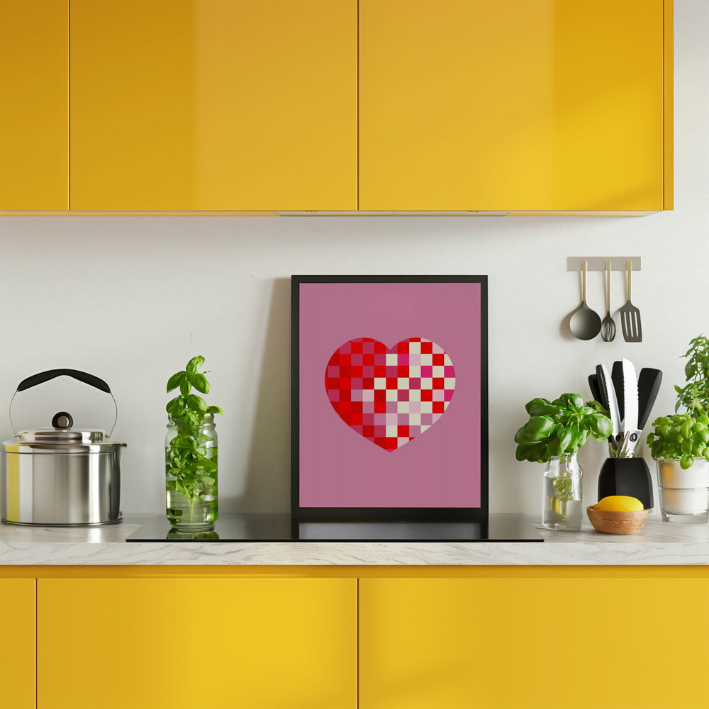 Pixel heart Poster