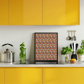 Fresh fruits pattern 2 Poster