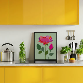 Popart Rose I Poster