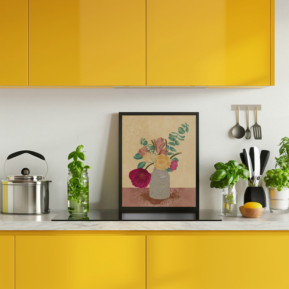 Arranged Flowers Poster