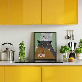 Cat Trio Poster