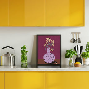 Flowers in Vase Poster