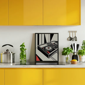 DJ Mixer - Bauhaus Style Poster