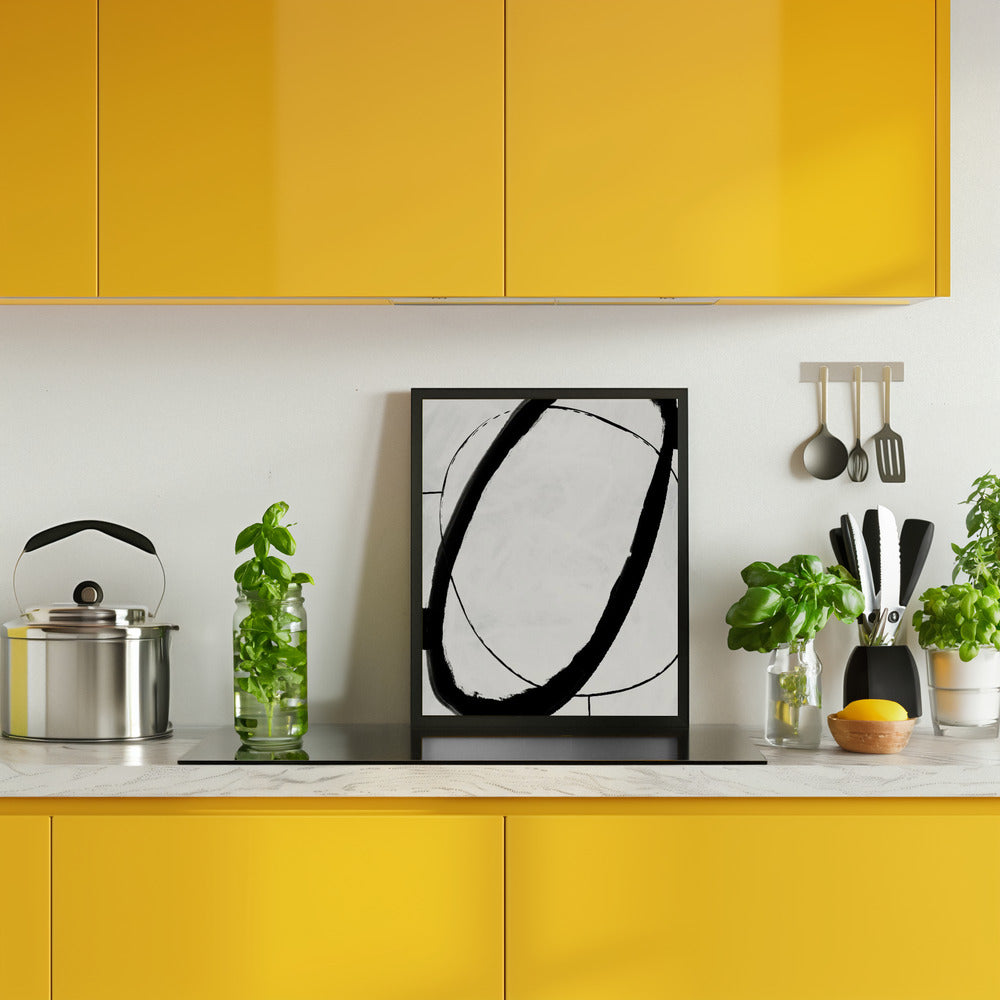 Black Strokes No 11 Poster