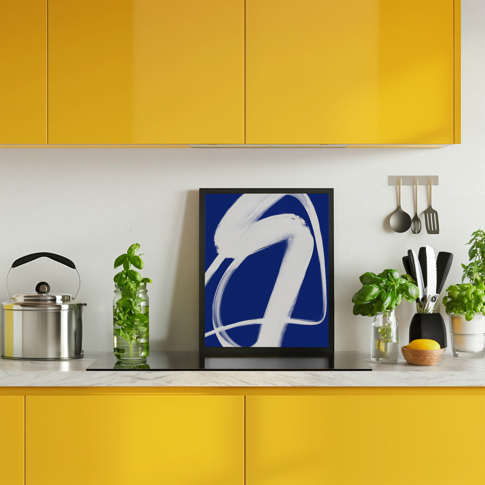 White wave no 4 Poster