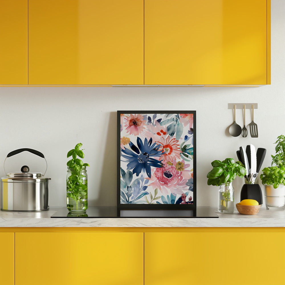 Watercolor Floral No. 1 Poster