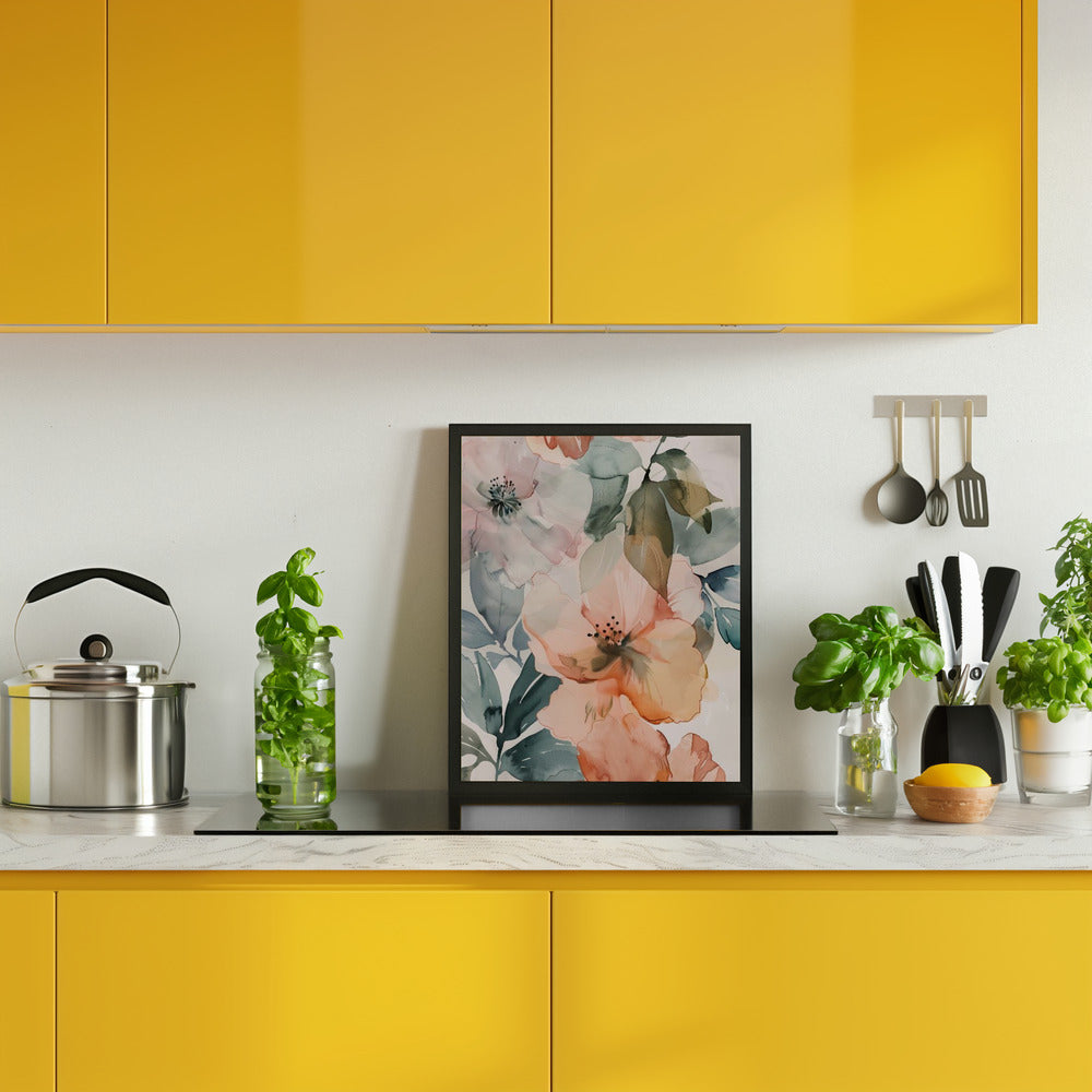 Watercolor Floral No. 3 Poster