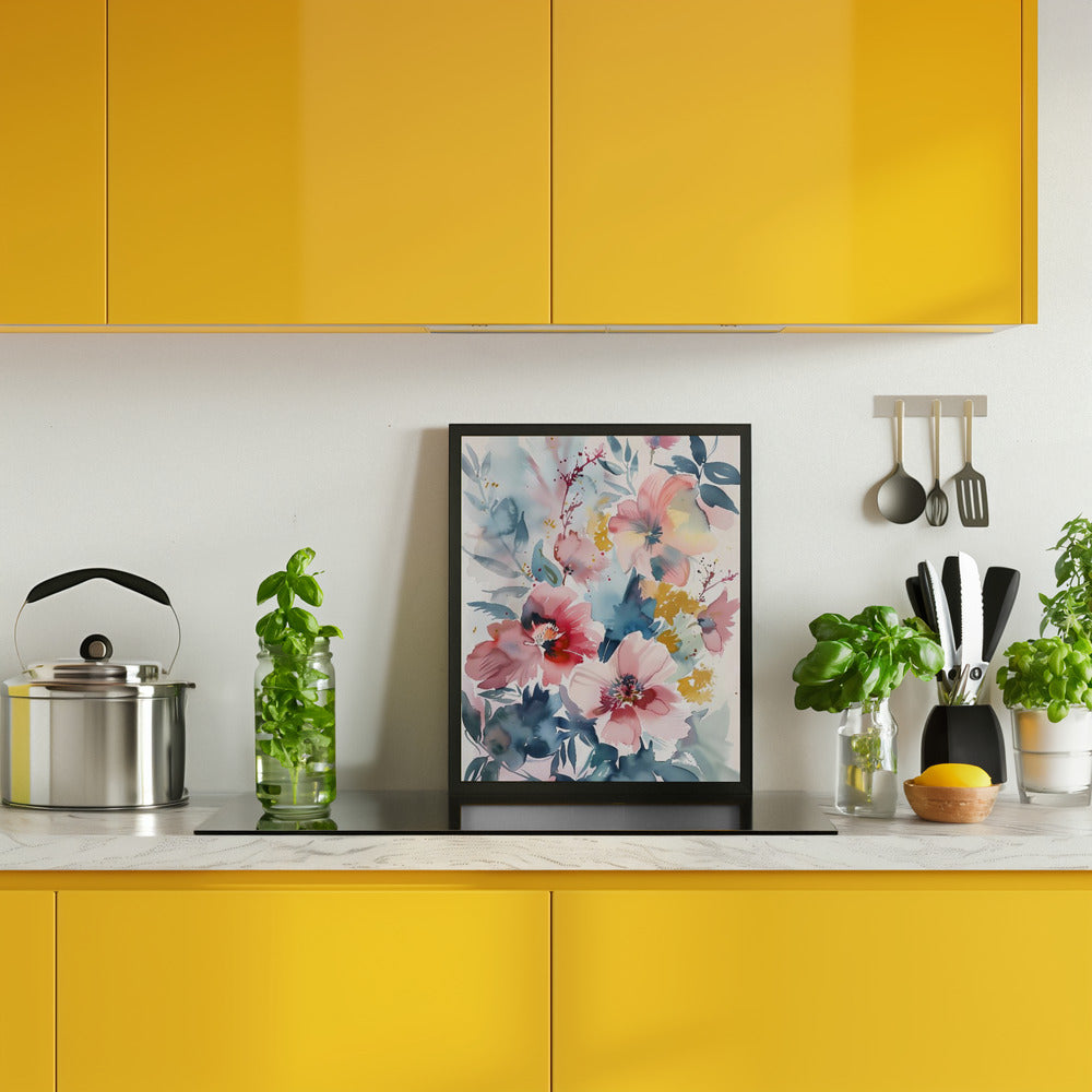 Watercolor Floral No. 4 Poster