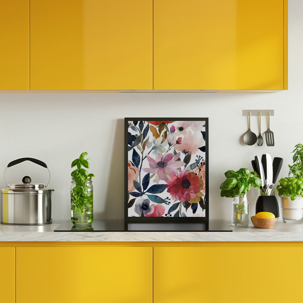 Watercolor Floral No. 5 Poster