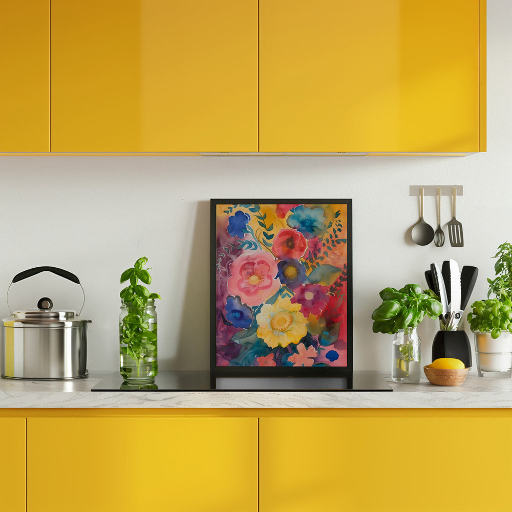 Watercolor Floral No. 6 Poster