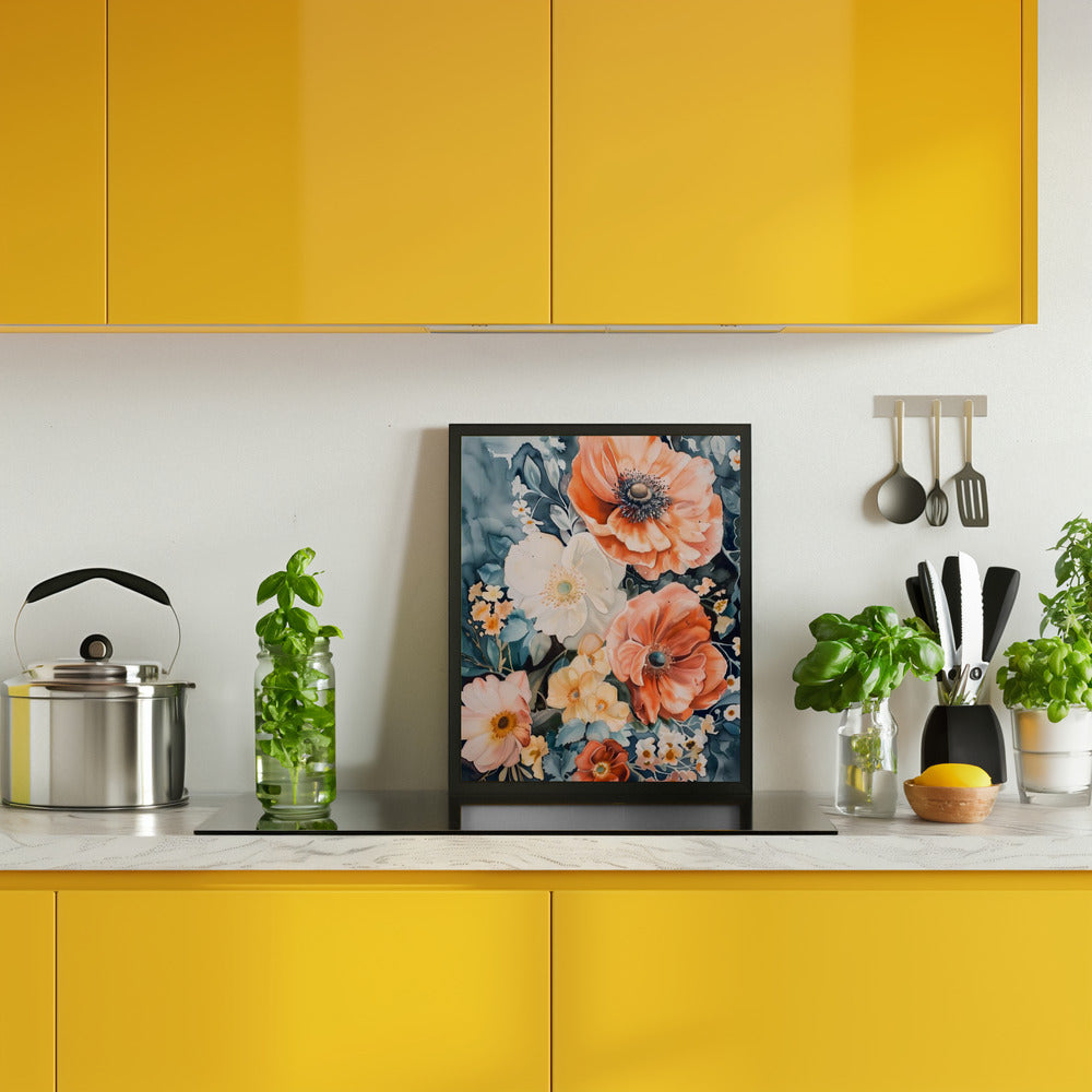 Watercolor Floral No. 7 Poster