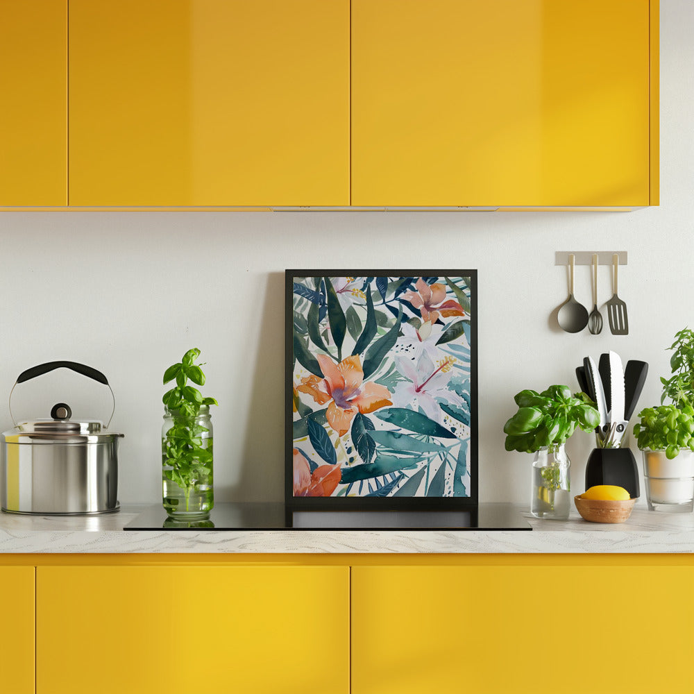 Watercolor Floral No. 9 Poster