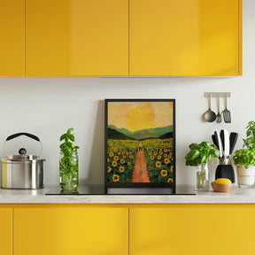 Sunflower Plantation Poster