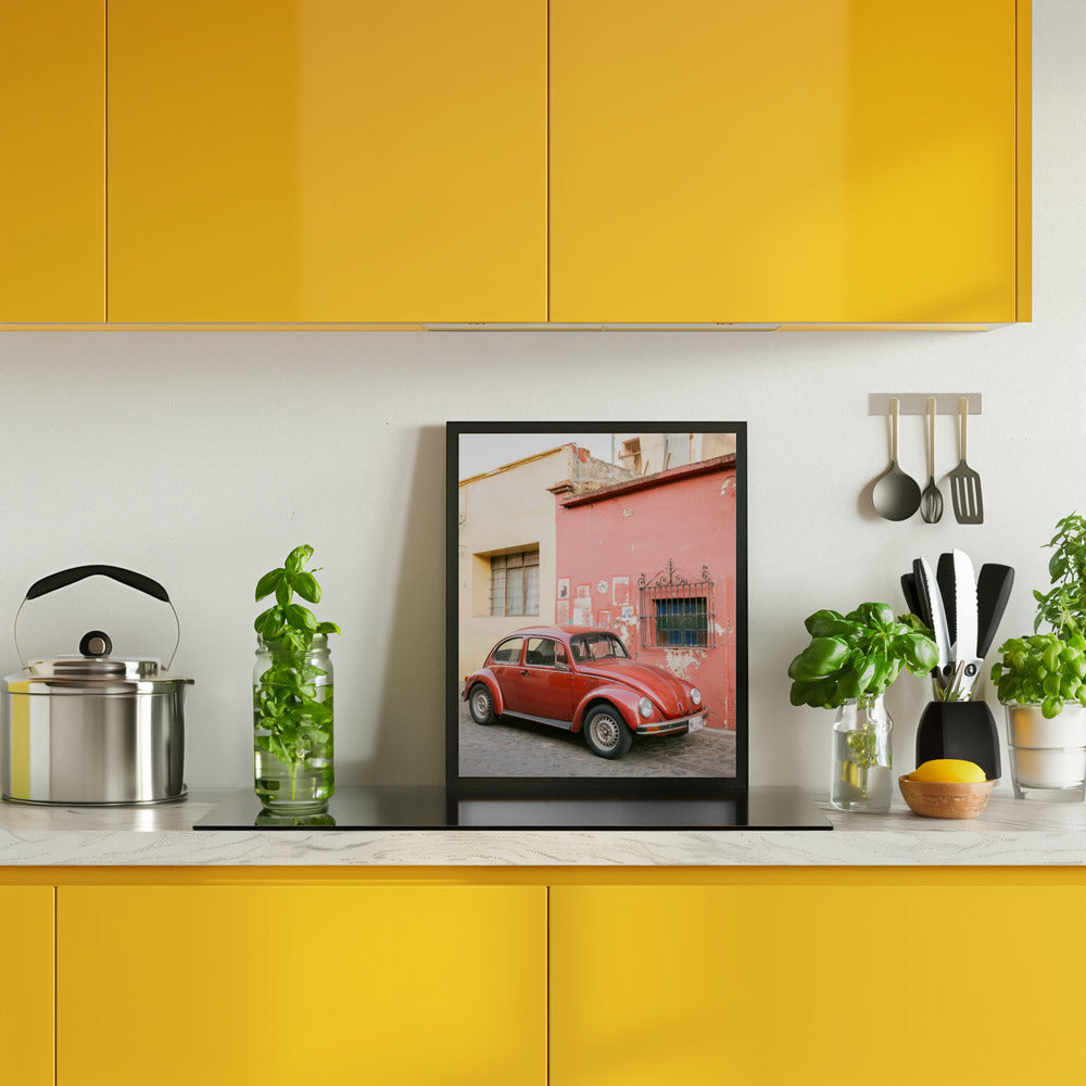 Volskwagen Beetle in Oaxaca Poster