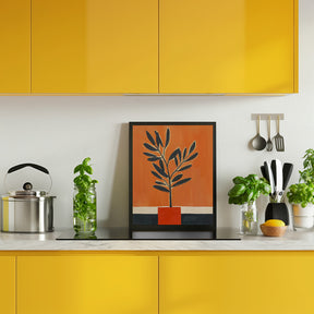 Orange Plant Poster