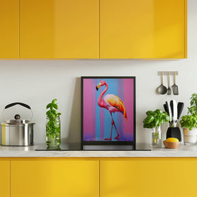 Flamingo Pop Art Poster