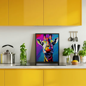 Giraffe Pop Art Poster