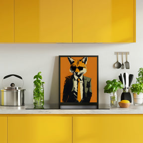 Fox In a Suit Poster