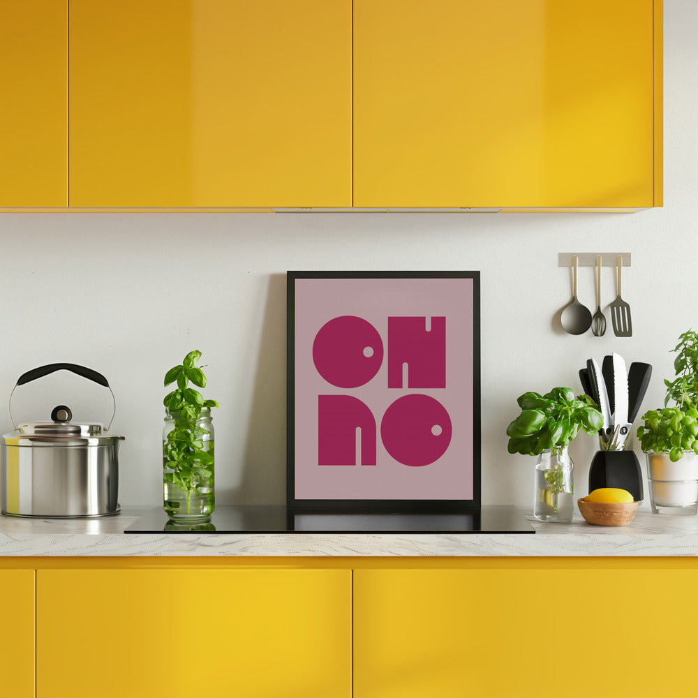 Oh No  Pink Cerry Pink.psdratio 3x4 Print By Bohonewart Poster