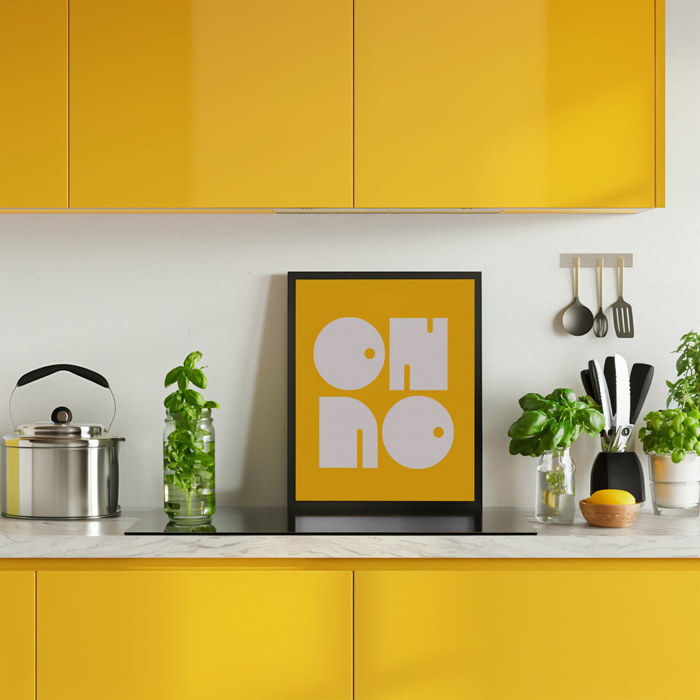 Oh No Yellowratio 3x4 Print By Bohonewart Poster