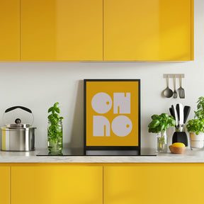 Oh No Yellowratio 3x4 Print By Bohonewart Poster