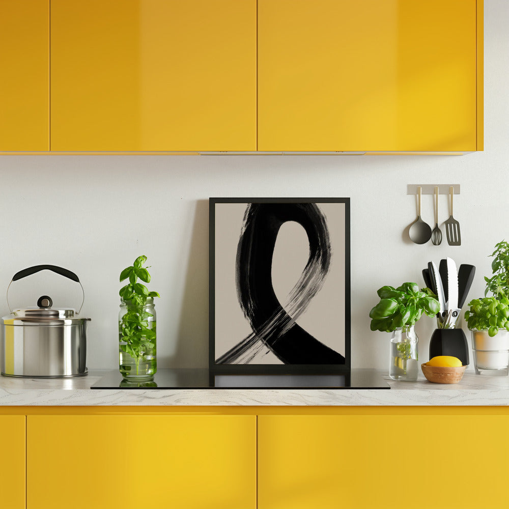 Black Strokes No 27 Poster