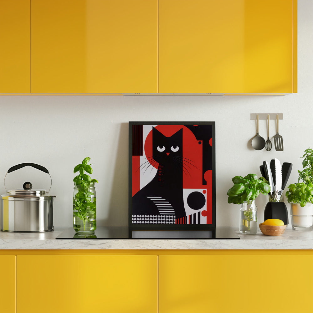 The Abstract Cat Poster