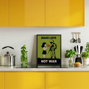 Make Love   Not War Poster