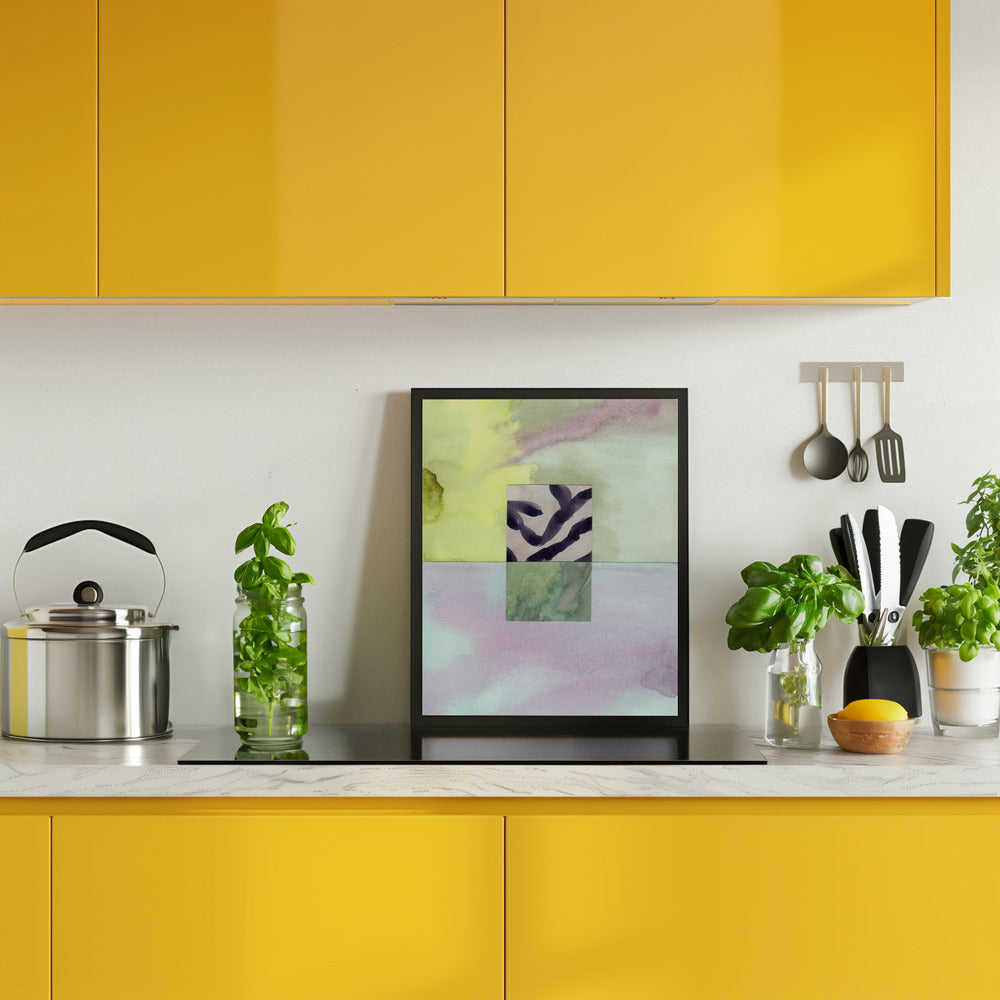 Watercolor abstract composition 8 Poster