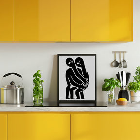 Abstract Hug No 1 Poster