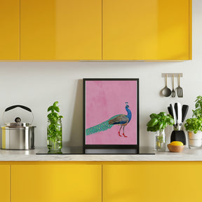 Peacock wearing heels Poster